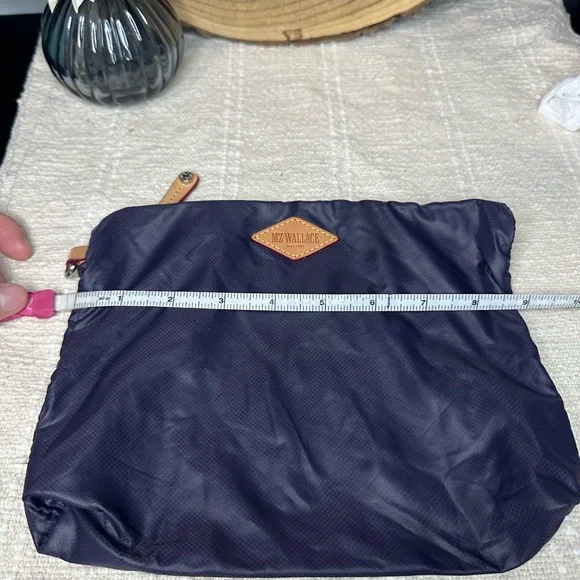 MZ Wallace Purple Nylon Pouch Cosmetic Bag - Picture 6 of 7